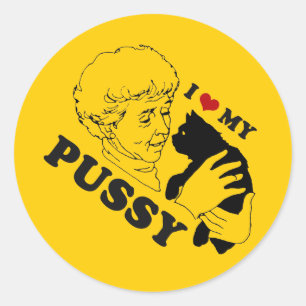 I LOVE MY KITTY CLASSIC ROUND STICKER