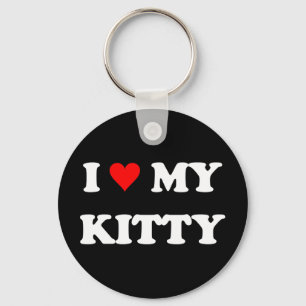 I Love My Kitty Key Ring
