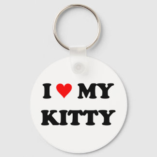 I Love My Kitty Key Ring