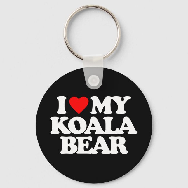 I LOVE MY KOALA BEAR KEY RING (Front)