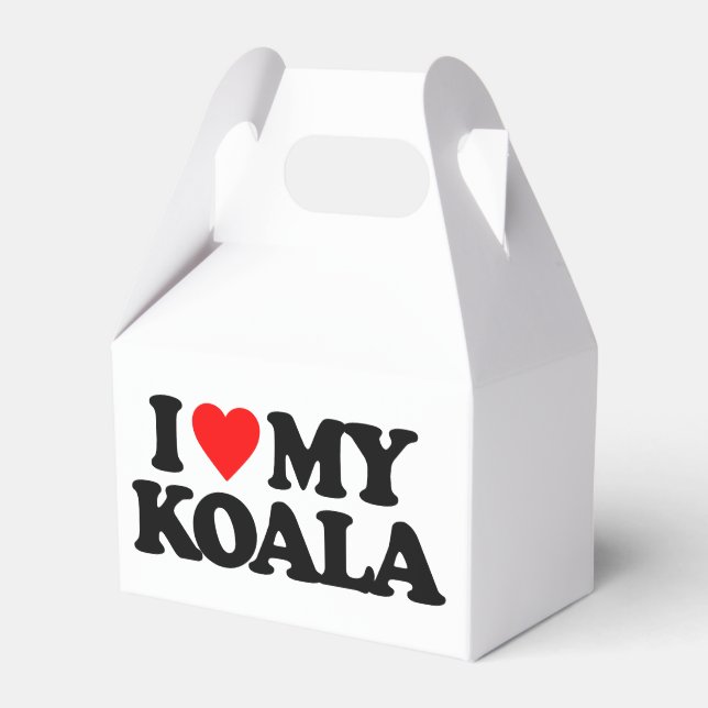 I LOVE MY KOALA FAVOUR BOX (Front Side)