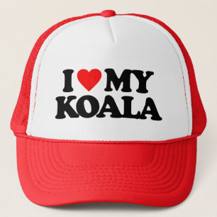 I LOVE MY KOALA TRUCKER HAT
