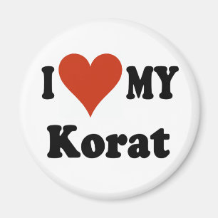 I Love My Korat Cat Merchandise Magnet