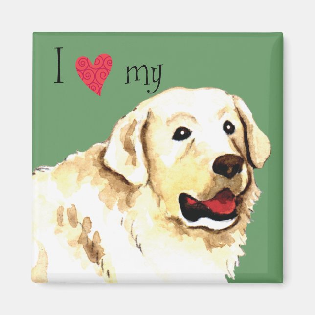I Love my Kuvasz Magnet (Front)