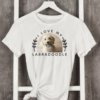 I Love My Labradoodle Dog Photo T-Shirt