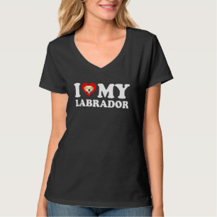 I Love My Labrador Cute Yellow Labrador Retriever T-Shirt