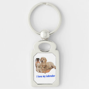 I Love my Labrador Key Ring