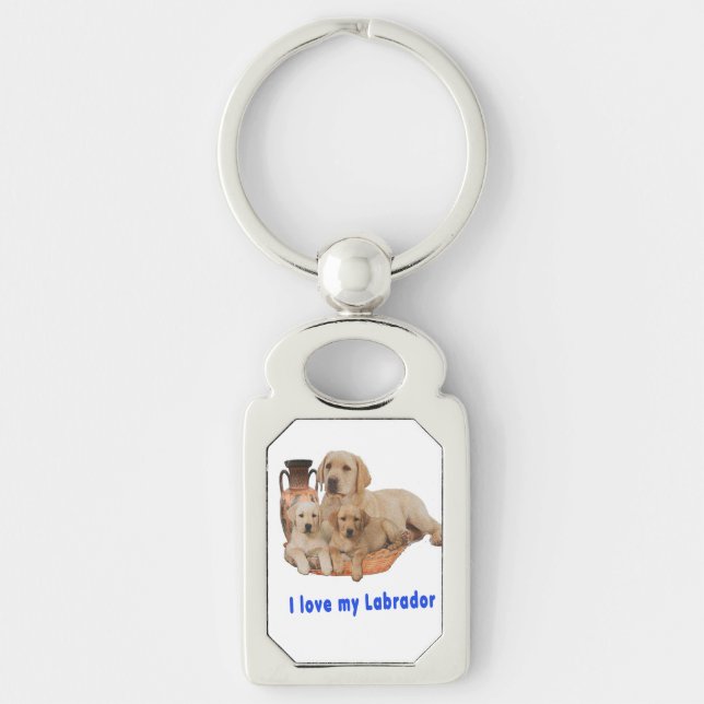 I  Love my Labrador Key Ring (Front)