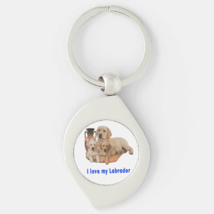 I Love my Labrador Key Ring