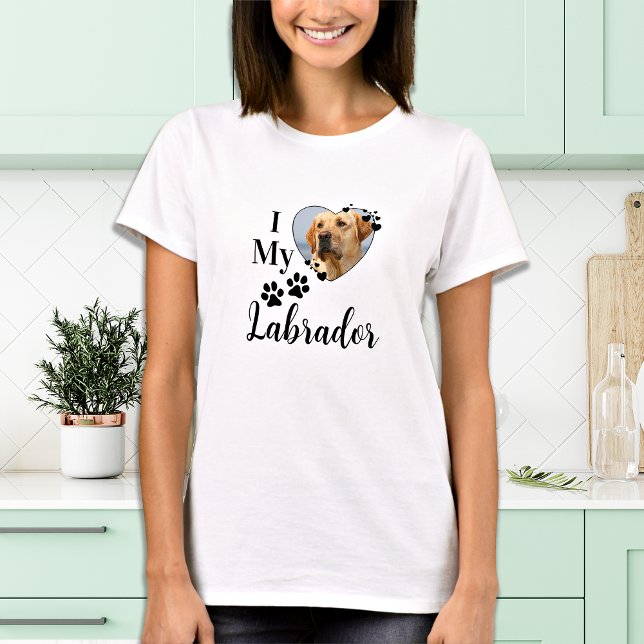 I Love My Labrador Personalised Dog Pet Photo T-Shirt (Creator Uploaded)