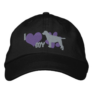 I Love my Labrador Retriever Embroidered Hat