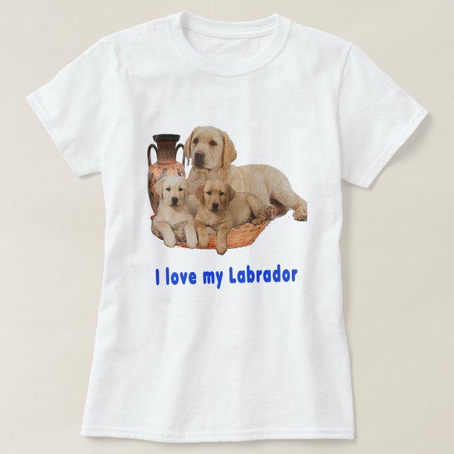 I love My Labrador t-shirts (Design Front)