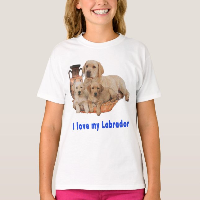 I love My Labrador t-shirts (Front)