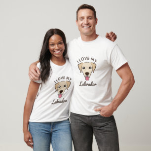 "I Love My Labrador" Yellow Lab Mens Long Sleeve T T-Shirt