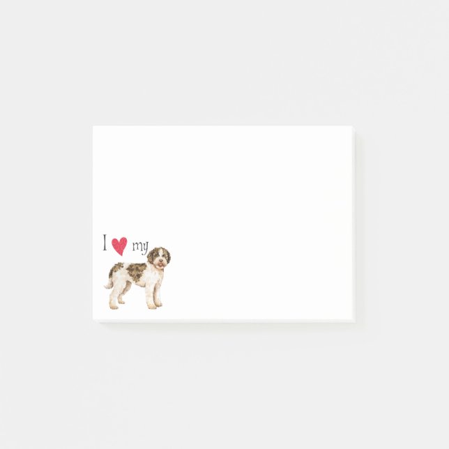 I Love my Lagotto Post-it Notes (Front)
