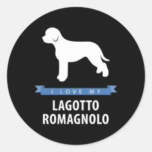 I Love My Lagotto Romagnolo Classic Round Sticker