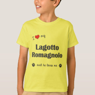I Love My Lagotto Romagnolo (Male Dog) T-Shirt