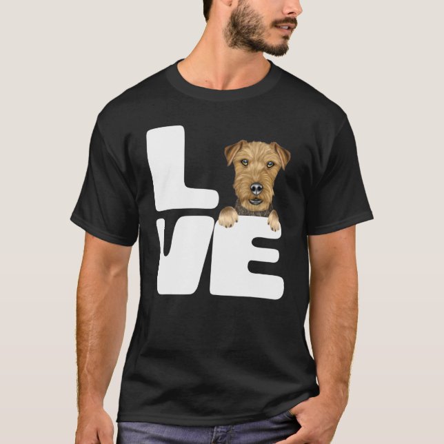 I Love My Lakeland Terrier Dog T-Shirt (Front)
