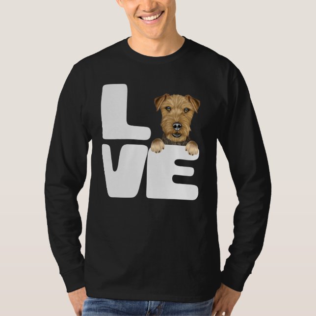 I Love My Lakeland Terrier Dog T-Shirt (Front)