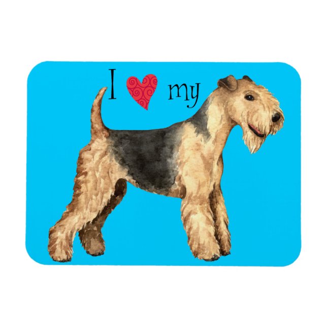 I Love my Lakeland Terrier Magnet (Horizontal)
