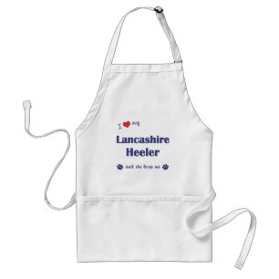 I Love My Lancashire Heeler (Female Dog) Standard Apron