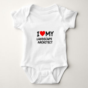 I love my landscape architect baby bodysuit