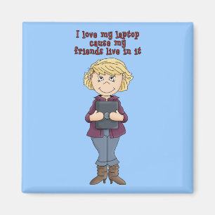 I Love My Laptop... Magnet