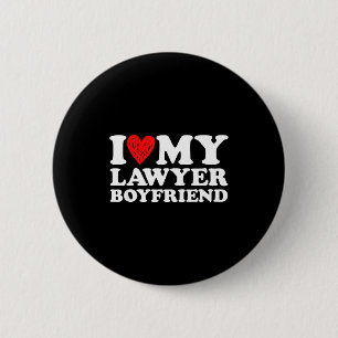 I Love My Lawyer Boyfriend Bf Valentines Day Women 6 Cm Round Badge