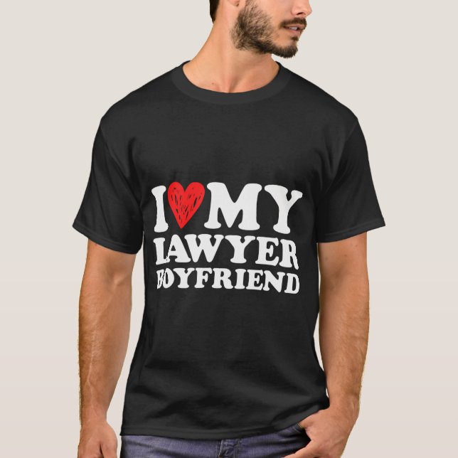 I Love My Lawyer Boyfriend Bf Valentines Day Women T-Shirt (Front)