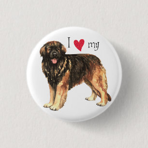 I Love my Leonberger 3 Cm Round Badge