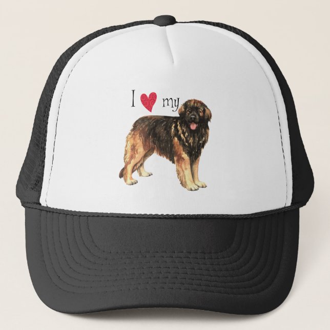 I Love my Leonberger Trucker Hat (Front)