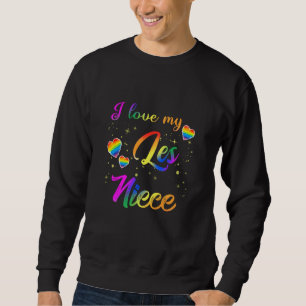 I Love My Les Niece Proud Aunt Uncle Gay Lesbian L Sweatshirt