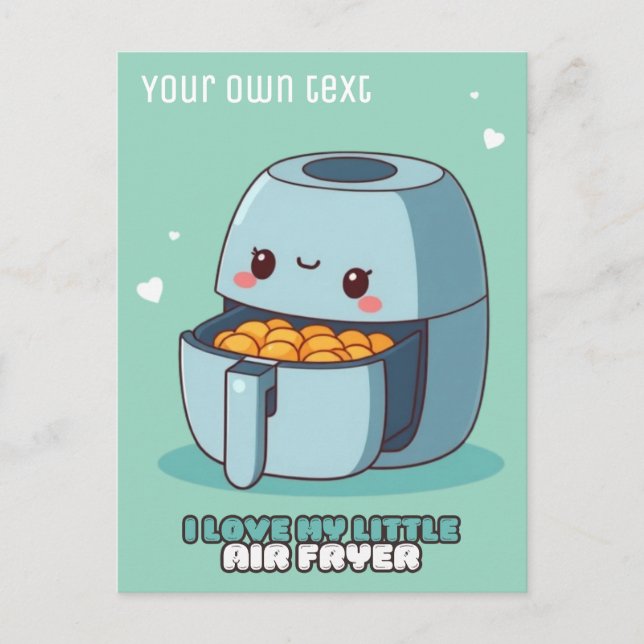 I love my little air fryer kitchen postcard (Front)