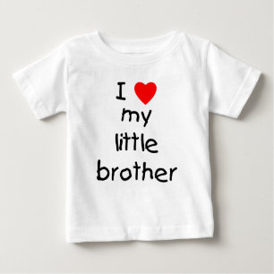 I Love My Little Brother Baby T-Shirt