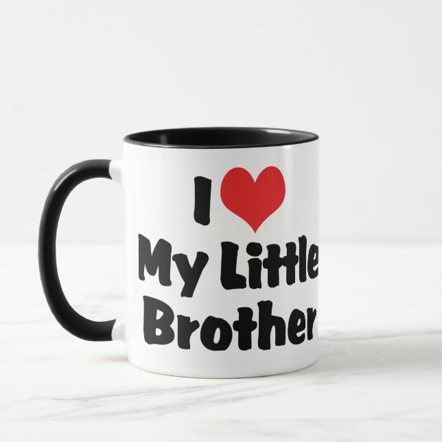 I Love My Little Brother Mug (Left)