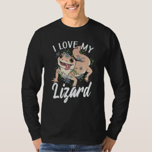 I Love My Lizard Lizards Animal Gecko T-Shirt