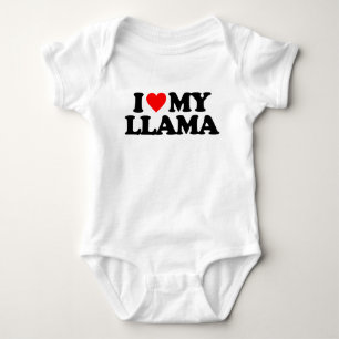 I LOVE MY LLAMA BABY BODYSUIT