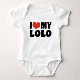 I Love My Lolo Baby Bodysuit