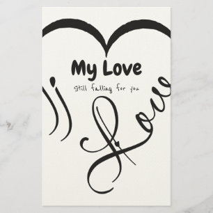 I Love My Love 🖤: Still falling for you Stationery