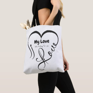 I Love My Love 🖤: Still falling for you Tote Bag