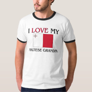 I Love My Maltese Grandpa T-Shirt