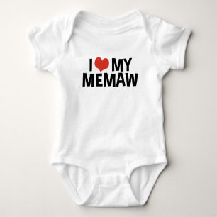 I Love My MeMaw Baby Bodysuit