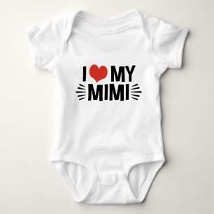 I Love My Mimi Baby Bodysuit