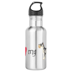 I Love my Miniature Schnauzer 532 Ml Water Bottle