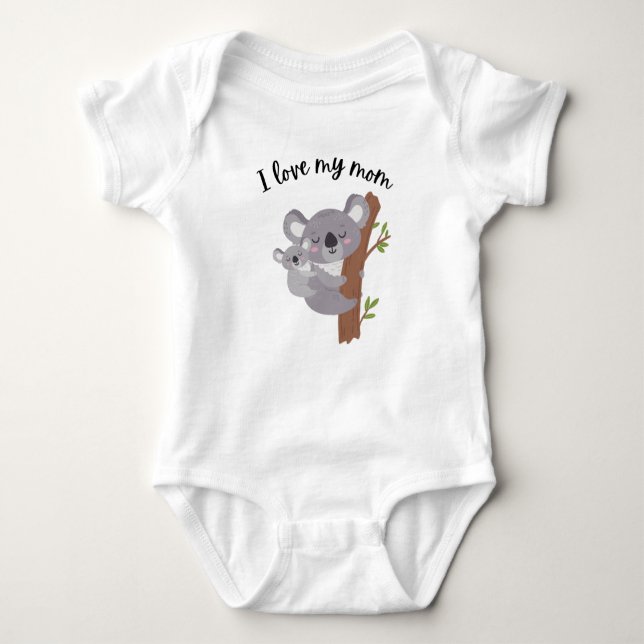 I love my mom bodysuit - new babies, Mother's Day (Front)