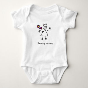 I love My Mommy Girl Baby Bodysuit