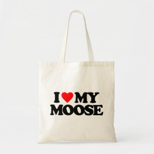 I LOVE MY MOOSE TOTE BAG