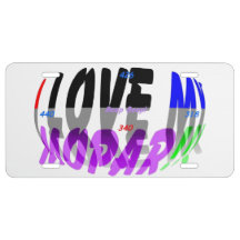 I love my mopar license plate