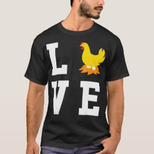 I Love My Mother Hen - Chicken Lover Farming T-Shirt