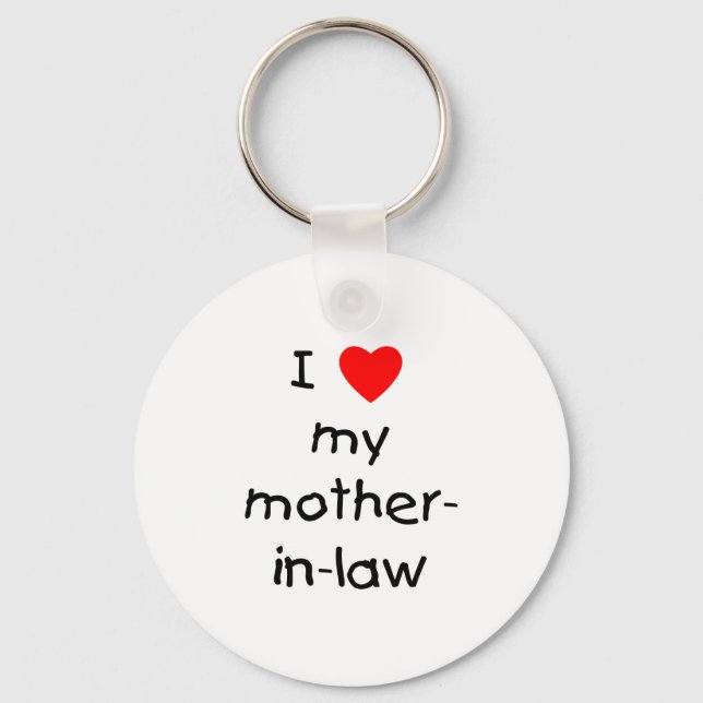 I love my mother-in-law key ring (Front)